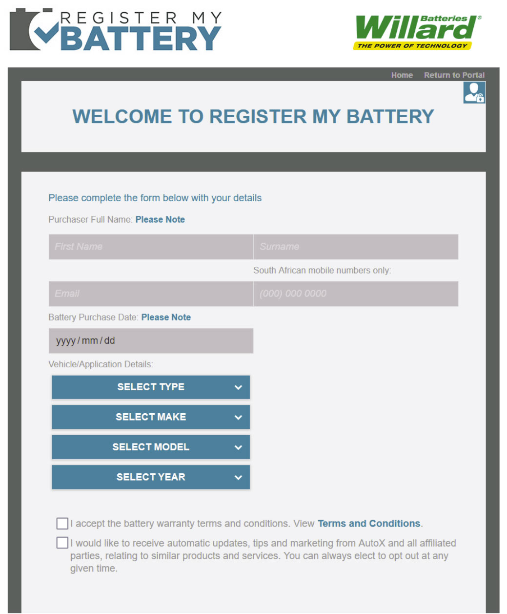 Amorphous New Media_AutoX-RegisterYourBattery-Welcome