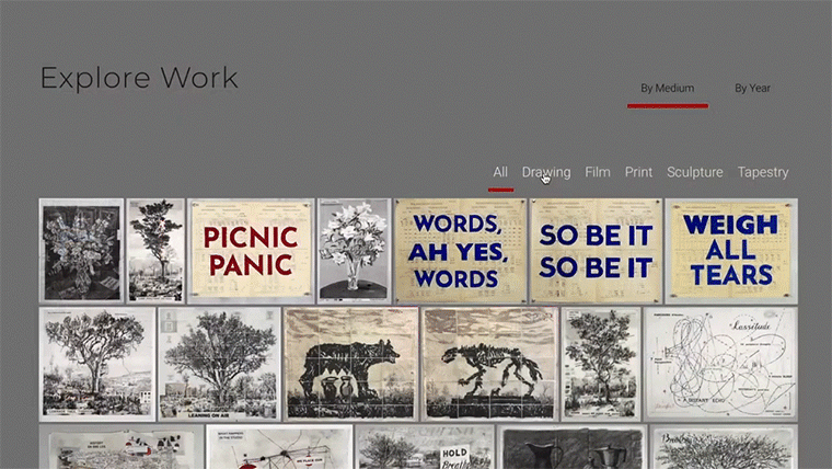 Amorphous New Media_Website development_User experience_Kentridge