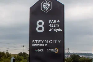 Amorphous New Media created all the branding elements and logo for the inaugural Steyn City Championship as part of the Sunshine Tour
